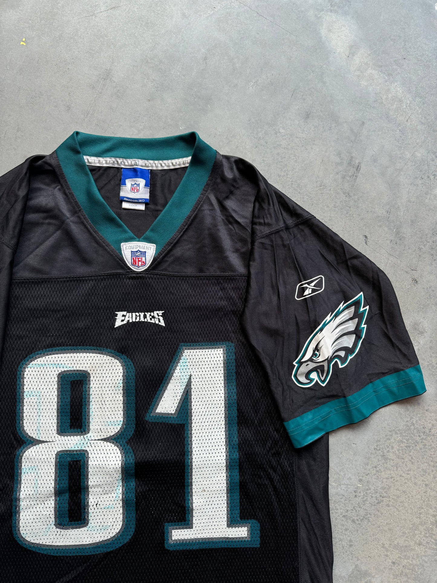 00’s Philadelphia Eagles Terrell Owens Vintage Black Alternate Reebok NFL Jersey (Small)