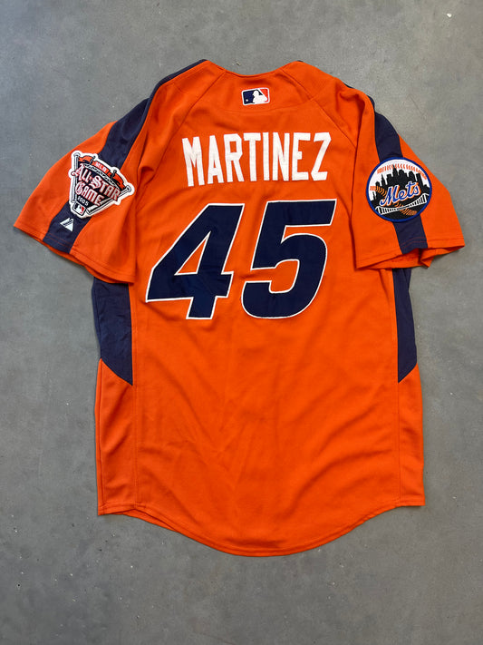 2005 New York Mets Pedro Martinez MLB All Star Game Vintage Majestic Baseball Jersey (Medium)
