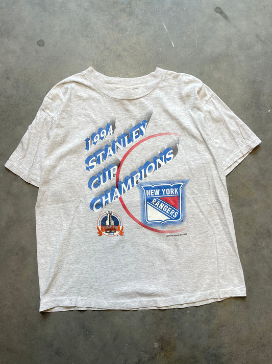 1994 New York Rangers Stanley Cup Vintage NHL Tee (Medium)