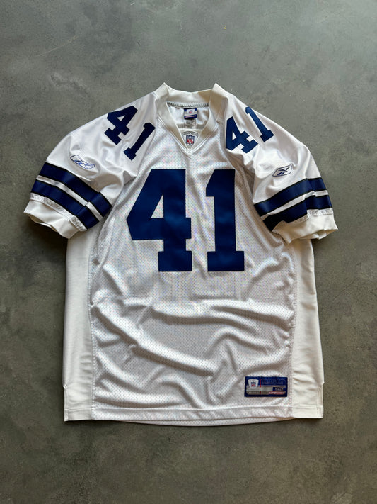 00’s Dallas Cowboys Terence Newman Vintage White Reebok Authentic NFL Jersey (52/XXL)