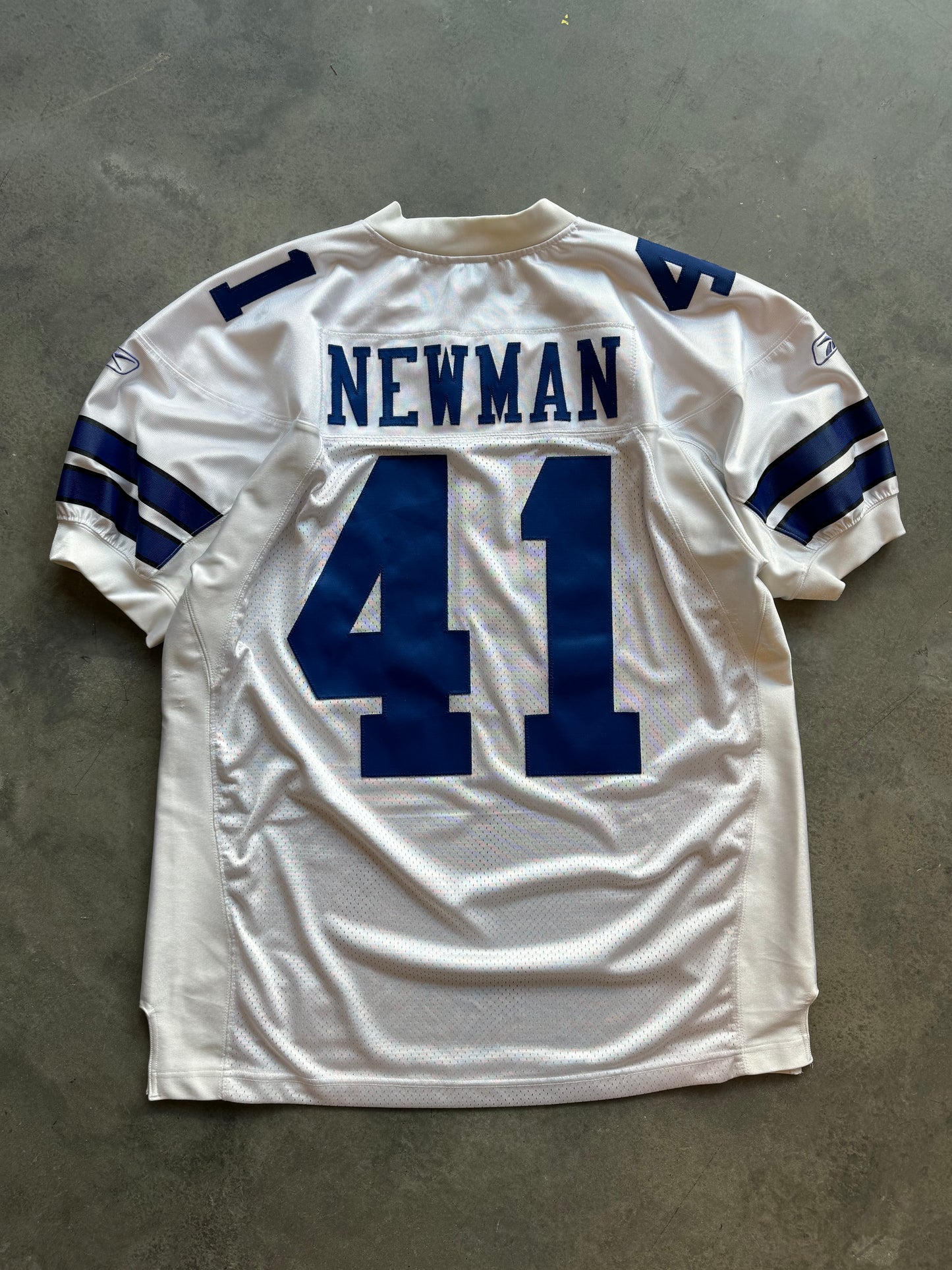 00’s Dallas Cowboys Terence Newman Vintage White Reebok Authentic NFL Jersey (52/XXL)