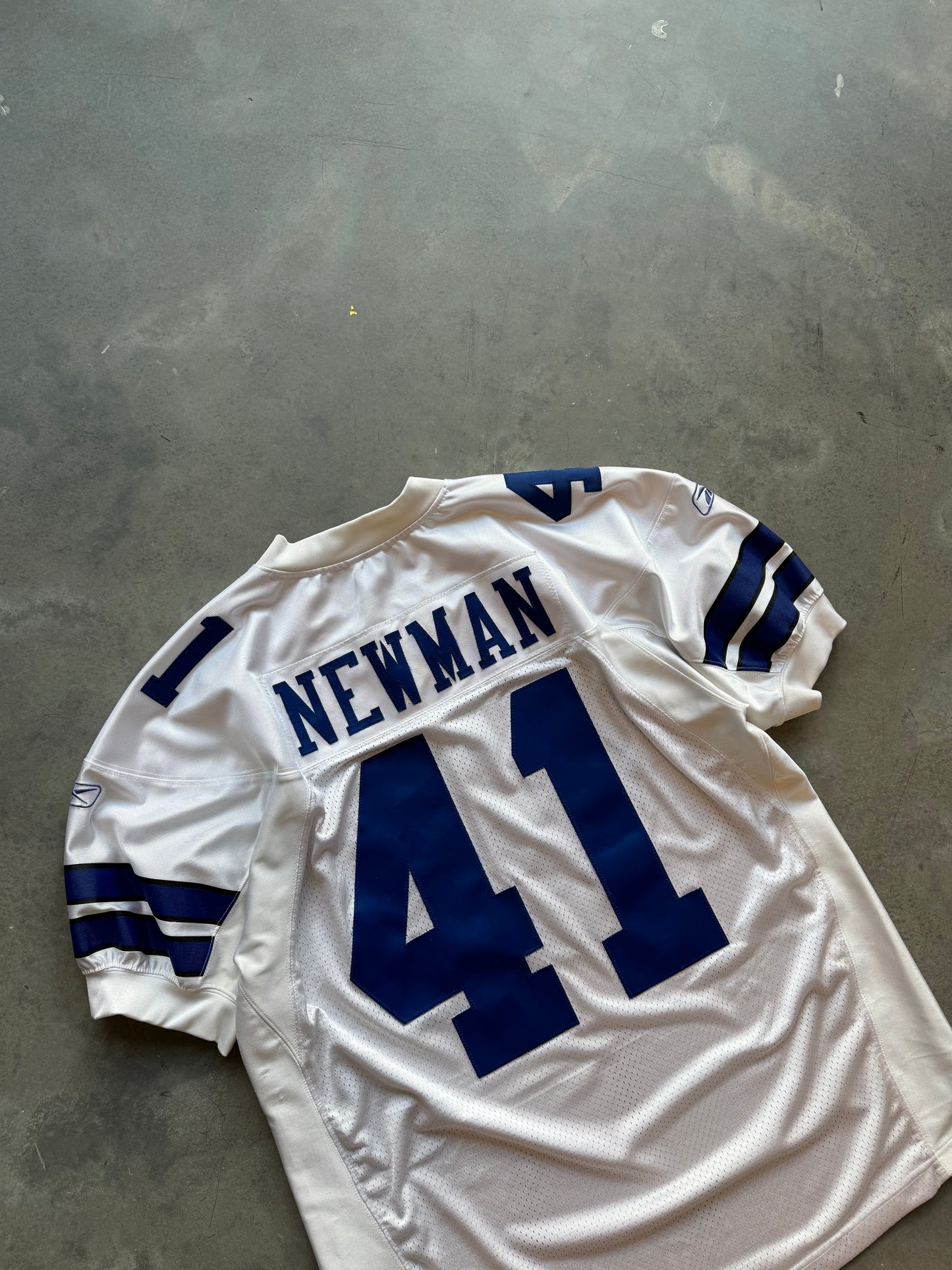 00’s Dallas Cowboys Terence Newman Vintage White Reebok Authentic NFL Jersey (52/XXL)