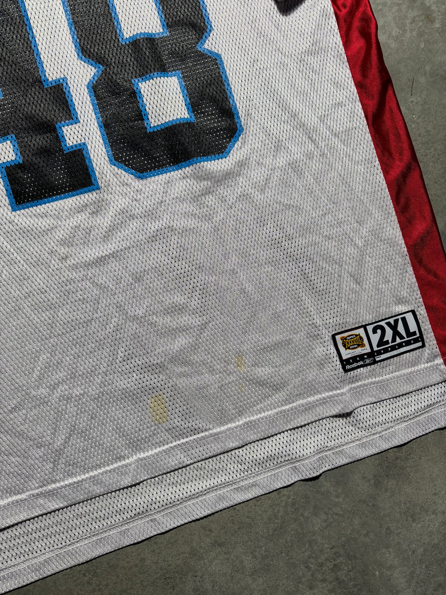 2004 Carolina Panthers Stephen Davis Vintage Reebok Super Bowl XXXVIII NFL Jersey (XXL)