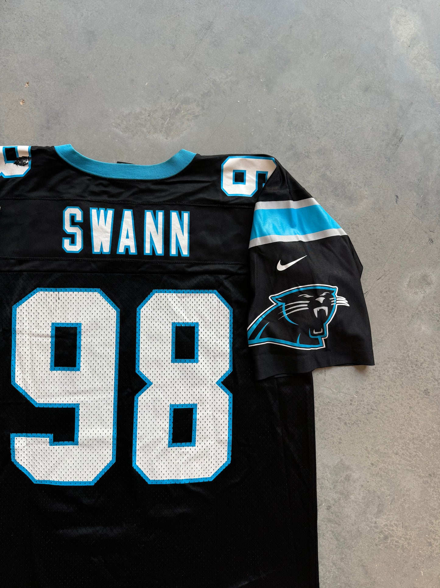 2000 Carolina Panthers Eric Swann Vintage Nike Black NFL Jersey (Large)