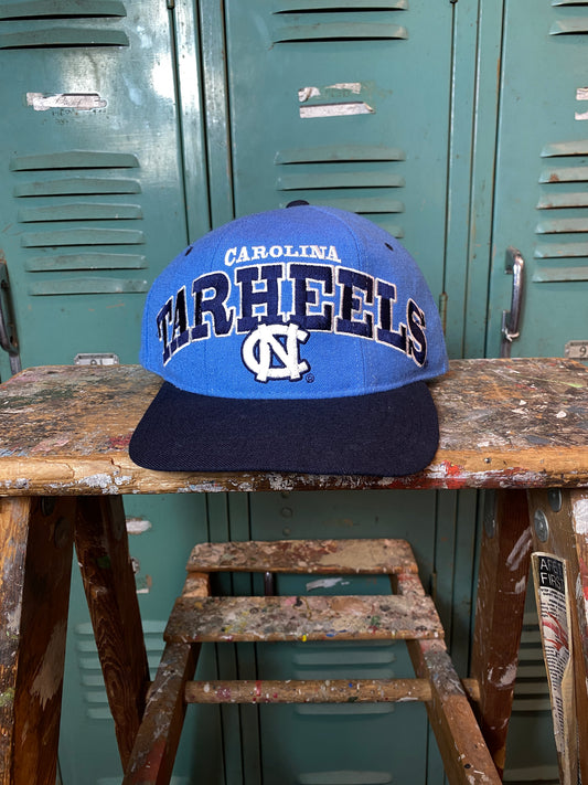 90s Carolina Tarheels Embroidered Spellout 100% Wool Hat (OSFA)