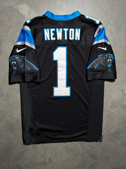 2016 Carolina Panthers Cam Newton Black Nike NFL On Field Stitched Authentic Jersey (40/Medium)