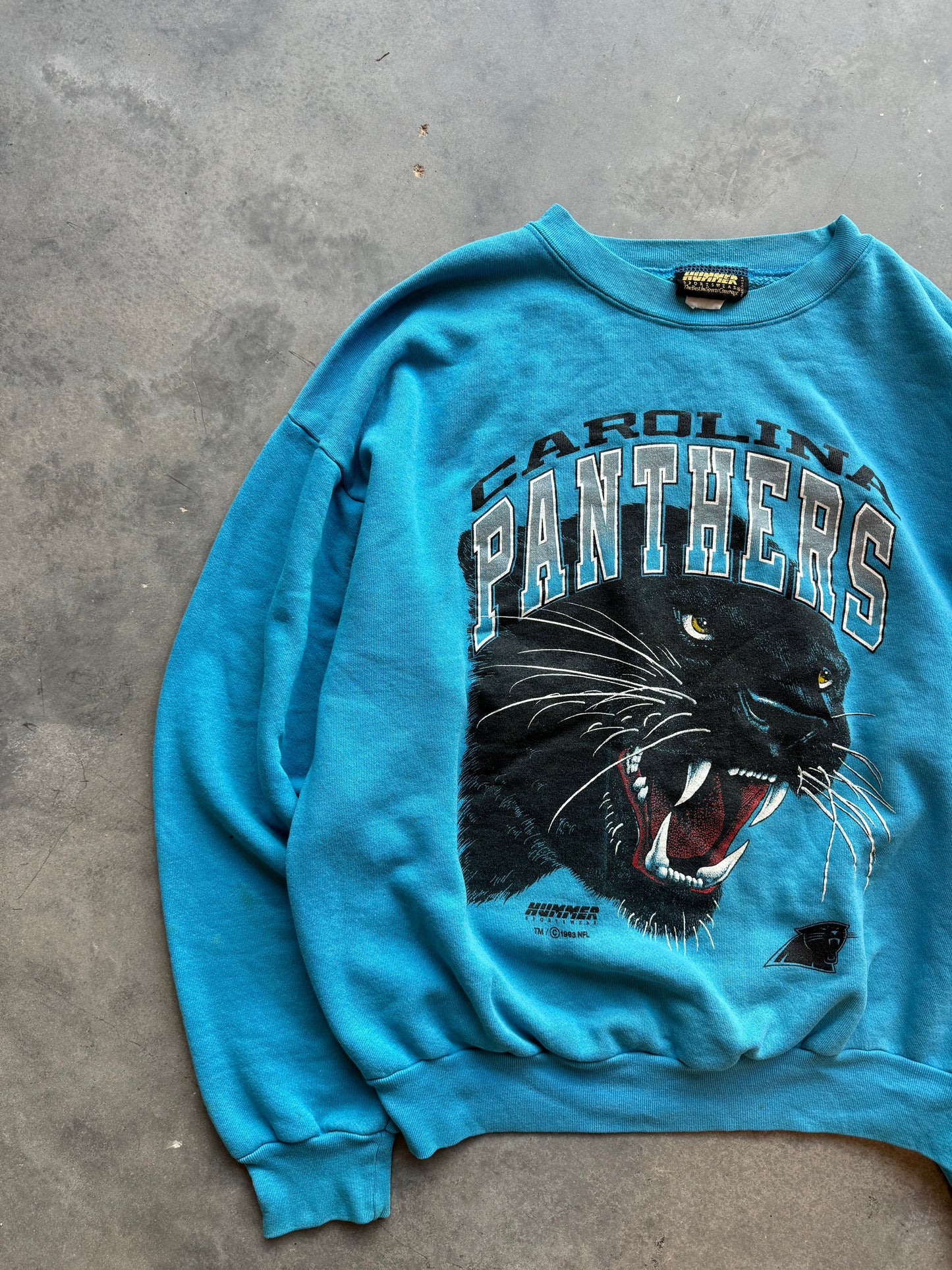 1993 Carolina Panthers Vintage Big Face Screaming Cat Electric Blue NF –  Locker Room CLT