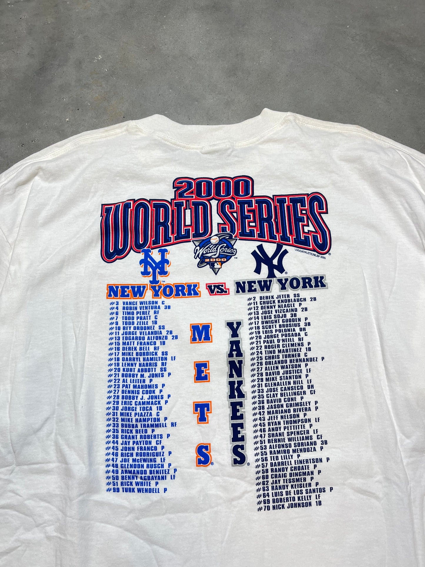 2000 New York Yankees vs. New York Mets Vintage Sub Way Series World Series MLB Tee - Deadstock (XXL)