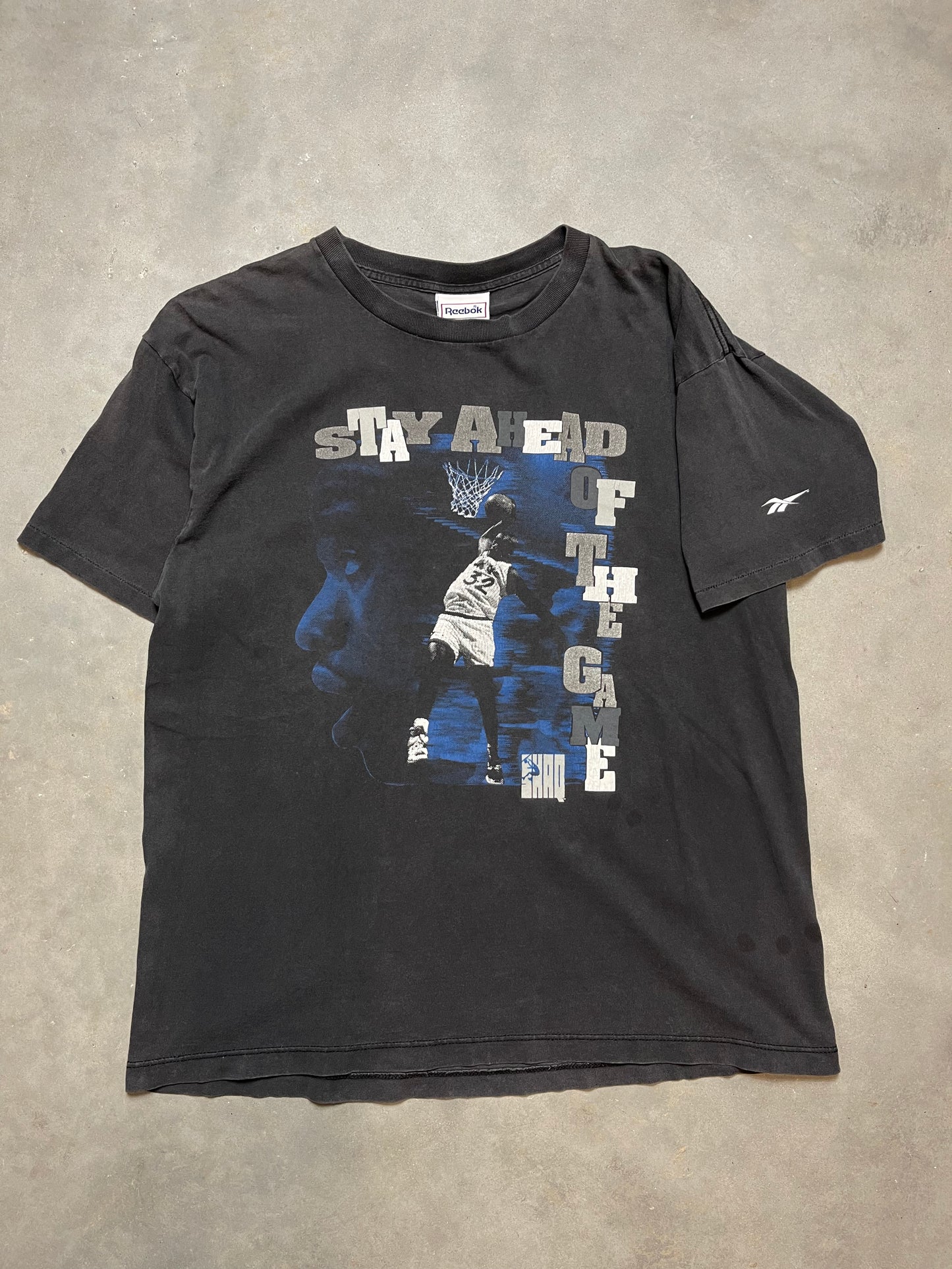 90’s Shaquille O’Neal Orlando Magic Reebok “Stay Ahead of the Game” Vintage Tee (XL)