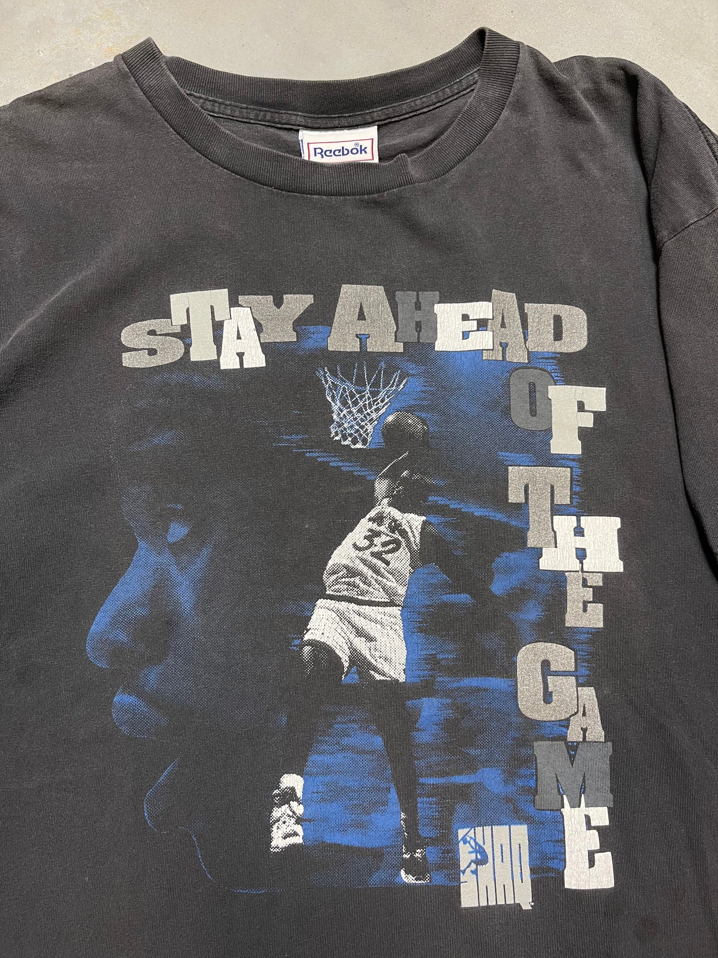 90’s Shaquille O’Neal Orlando Magic Reebok “Stay Ahead of the Game” Vintage Tee (XL)