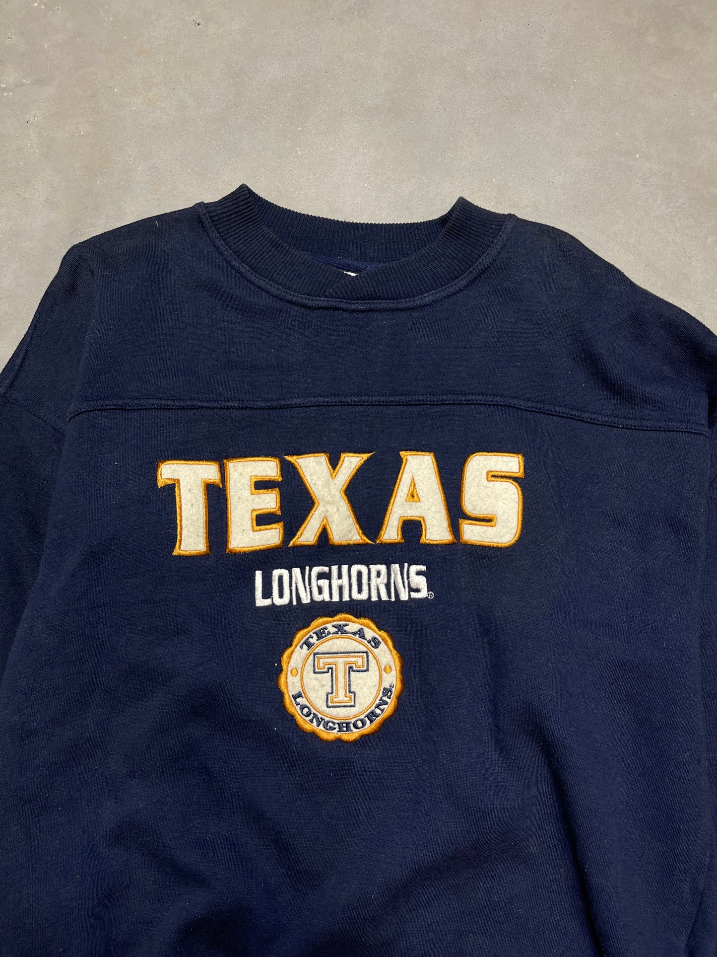 90’s Texas Longhorns Vintage Embroidered College Crewneck (Large)