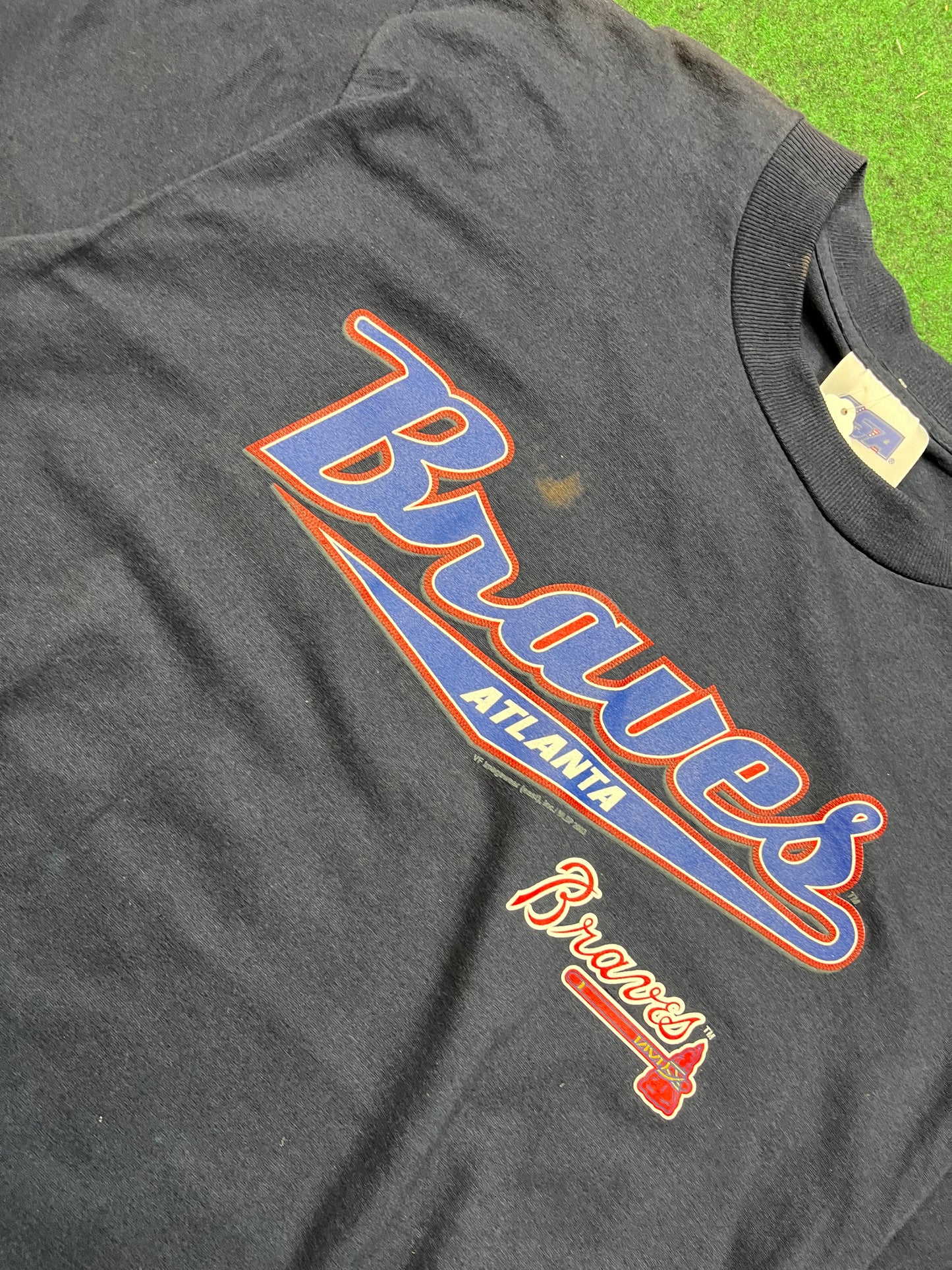 2003 Atlanta Braves Big Logo Vintage MLB Tee (Medium)