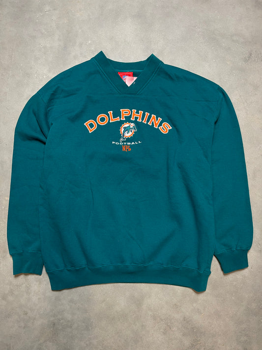 00’s Miami Dolphins Vintage NFL Embroidered Crewneck (XL)