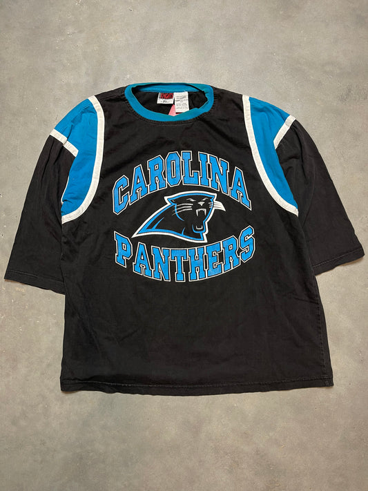 90’s Carolina Panthers Vintage Colorblocked NFL Tee (XL)