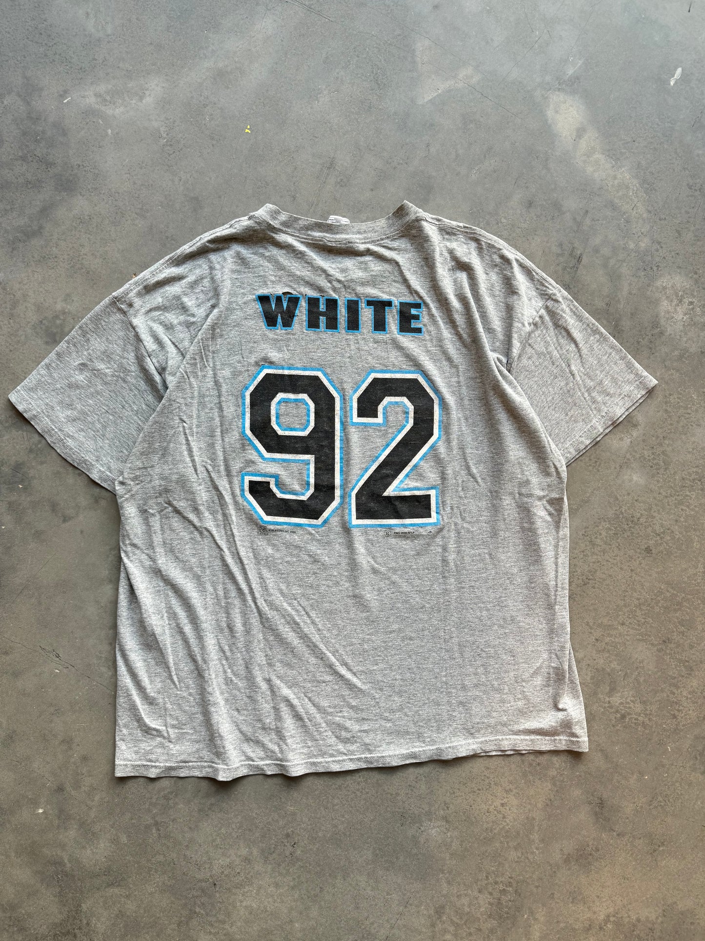 2000 Carolina Panthers Reggie White Arch Logo Practice Style NFL Tee (XXL)