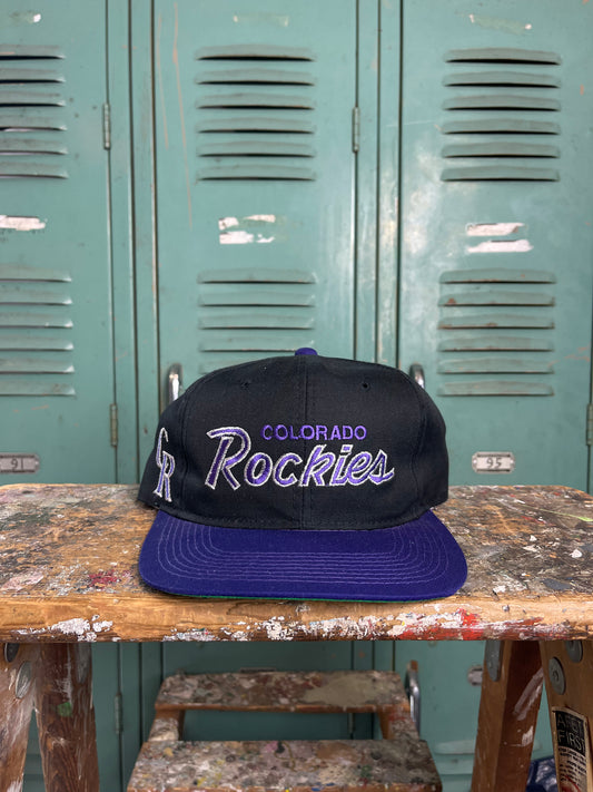 90s Colorado Rockies Sports Specialties Script Hat