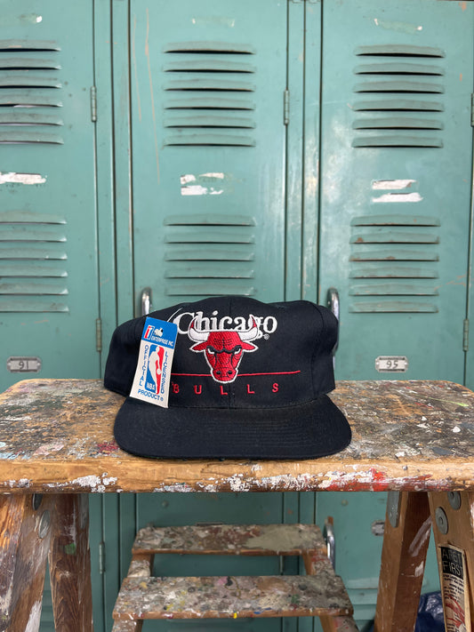 90s Chicago Bulls Deadstock Black NBA Hat