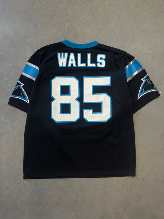 90’s Carolina Panthers Wesley Walls Vintage NFL Logo 7 Jersey (Large)