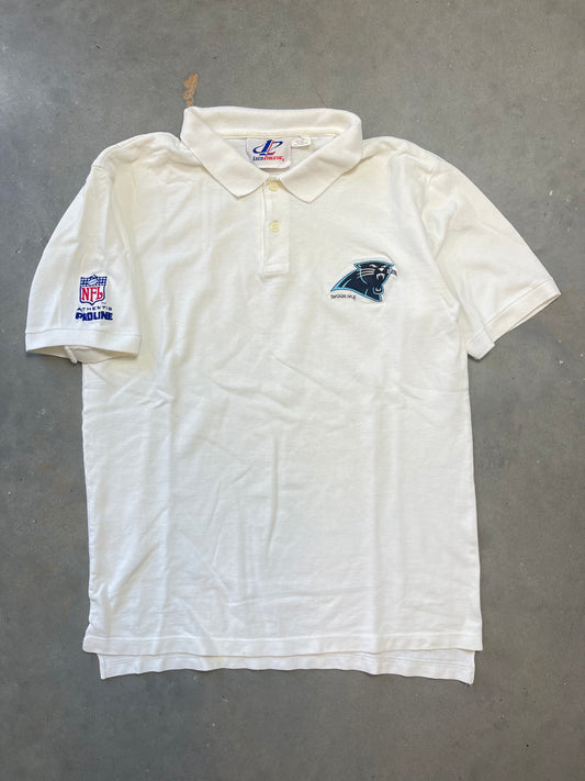 1995 Carolina Panthers Vintage Logo Athletic Collared NFL Shirt (Medium)