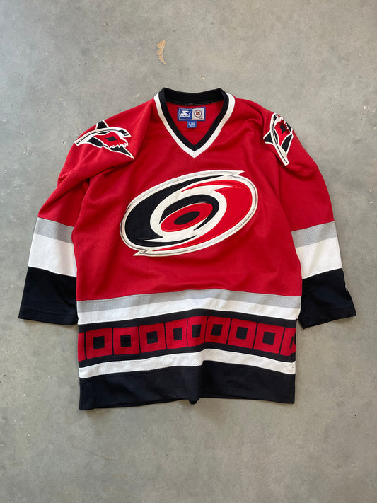 90’s Carolina Hurricanes Vintage Starter NHL Hockey Jersey (Youth XL)