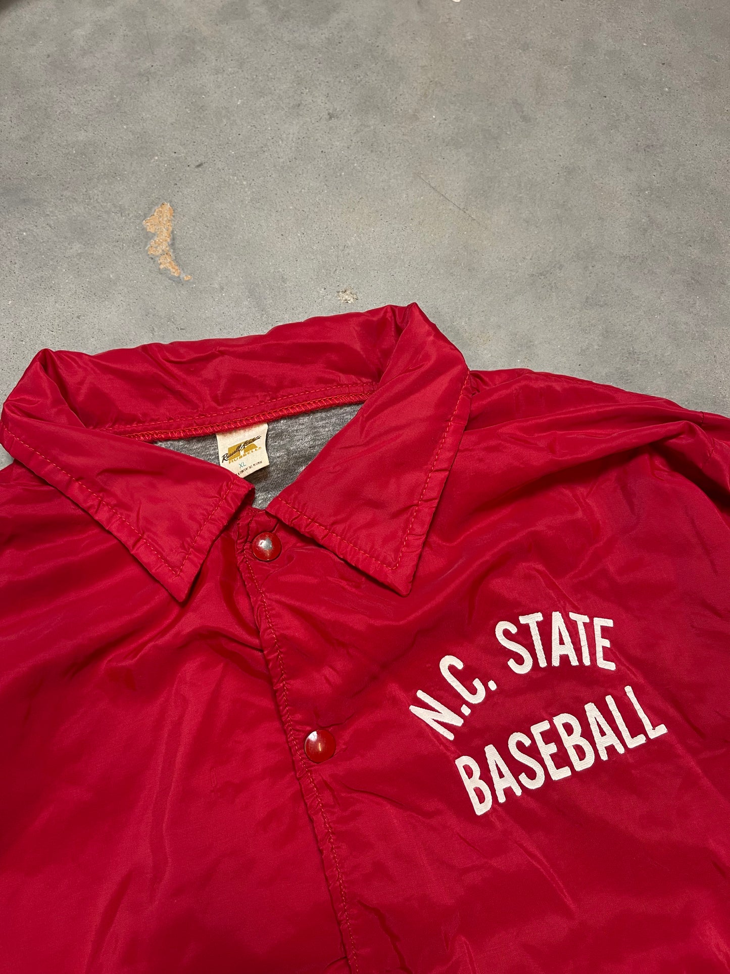 70’s NC State Wolfpack Baseball Russell Athletic Coaches Jacket (Large)