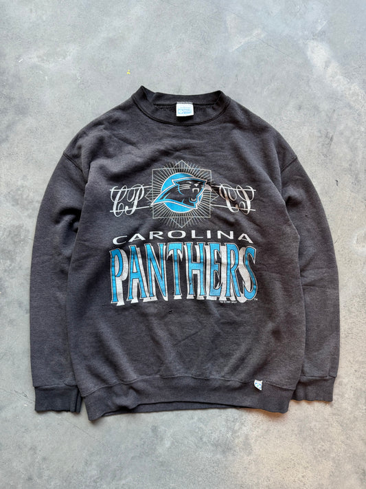 1994 Carolina Panthers Vintage Faded Thinned Out NFL Crewneck (Large)