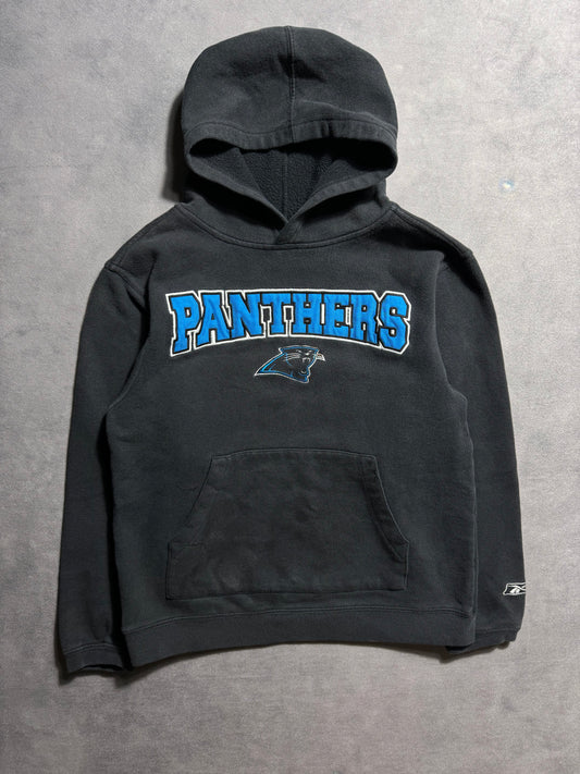 00’s Carolina Panthers Vintage Black Reebok Embroidered NFL Hoodie (Youth Medium)