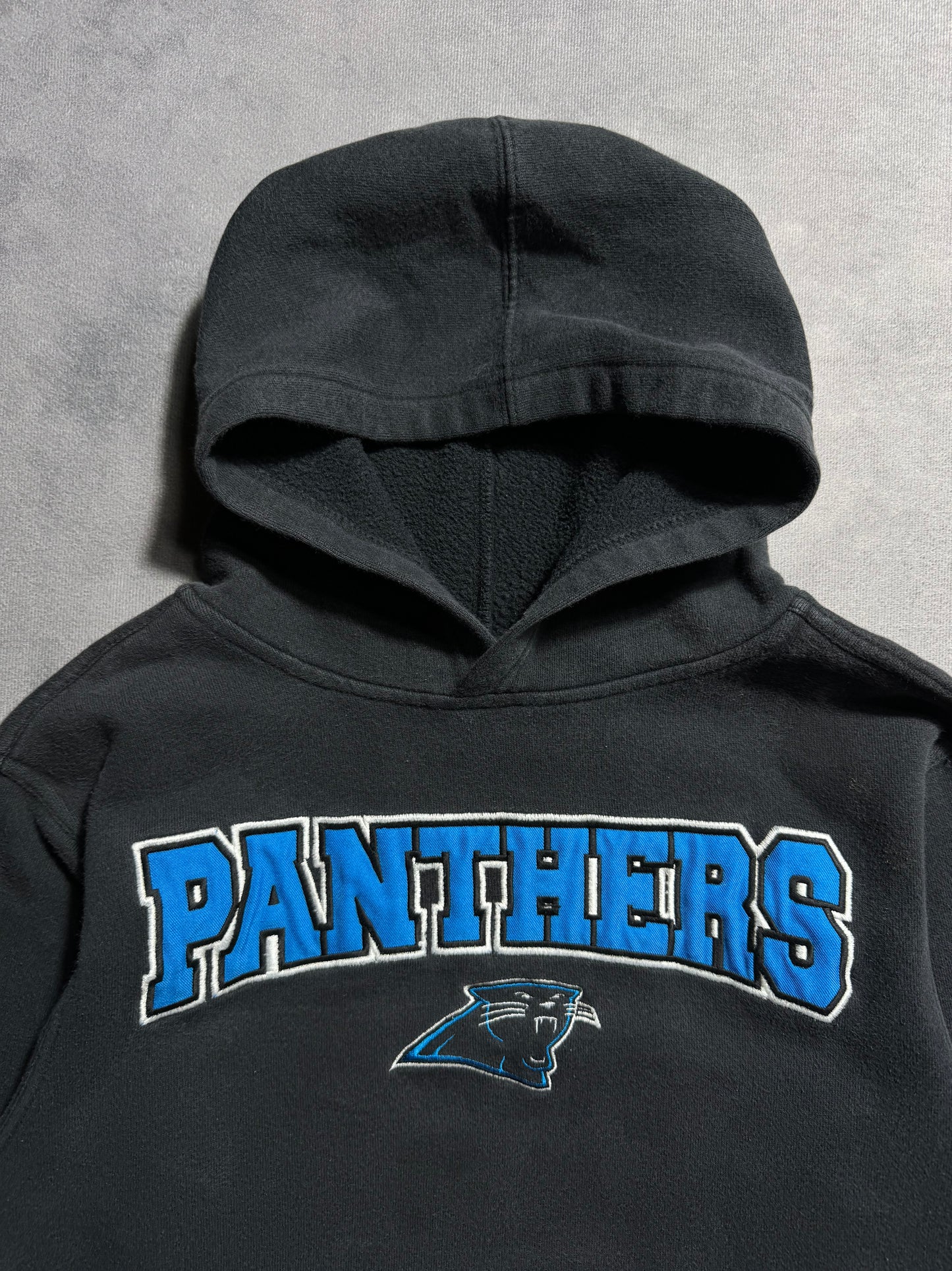 00’s Carolina Panthers Vintage Black Reebok Embroidered NFL Hoodie (Youth Medium)