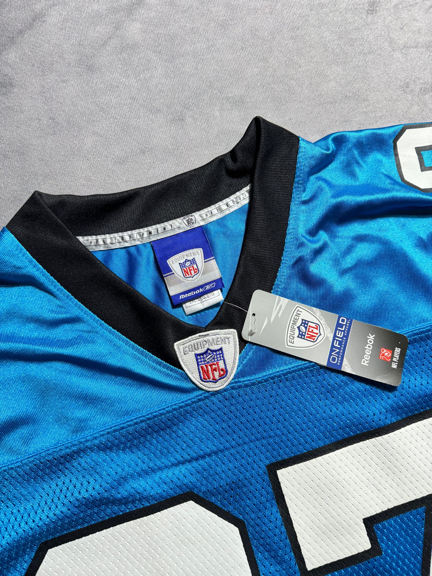 00’s Carolina Panthers Muhsin Muhammad Vintage Blue Alternate Reebok NFL Jersey - Deadstock (XXL)