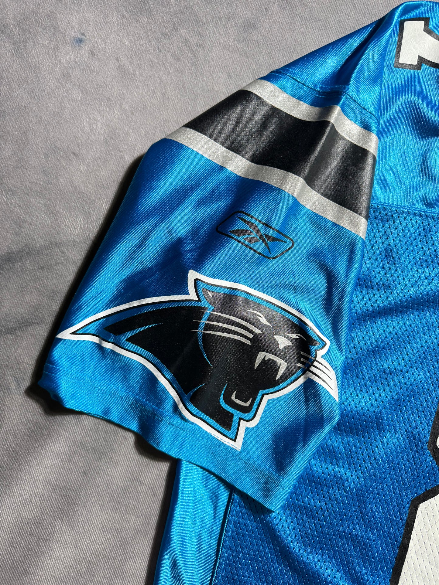00’s Carolina Panthers Muhsin Muhammad Vintage Blue Alternate Reebok NFL Jersey - Deadstock (XXL)