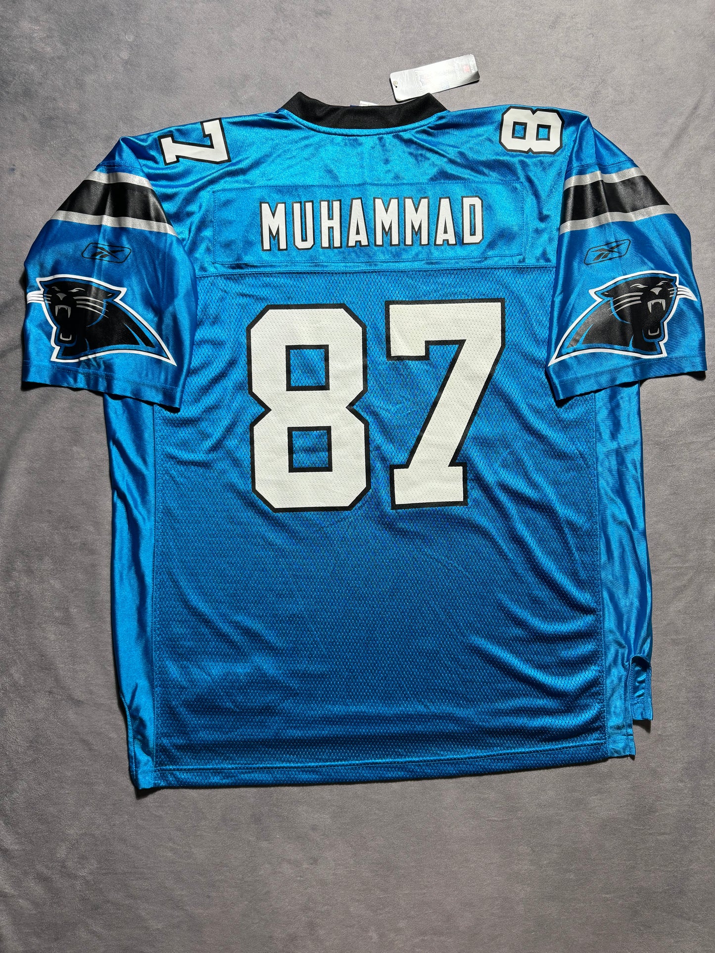 00’s Carolina Panthers Muhsin Muhammad Vintage Blue Alternate Reebok NFL Jersey - Deadstock (XXL)