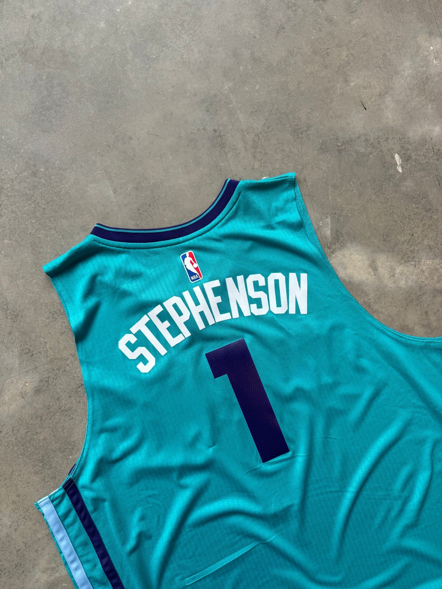 2014/2015 Charlotte Hornets Lance Stephenson Vintage Teal Adidas NBA Jersey (XXXL)