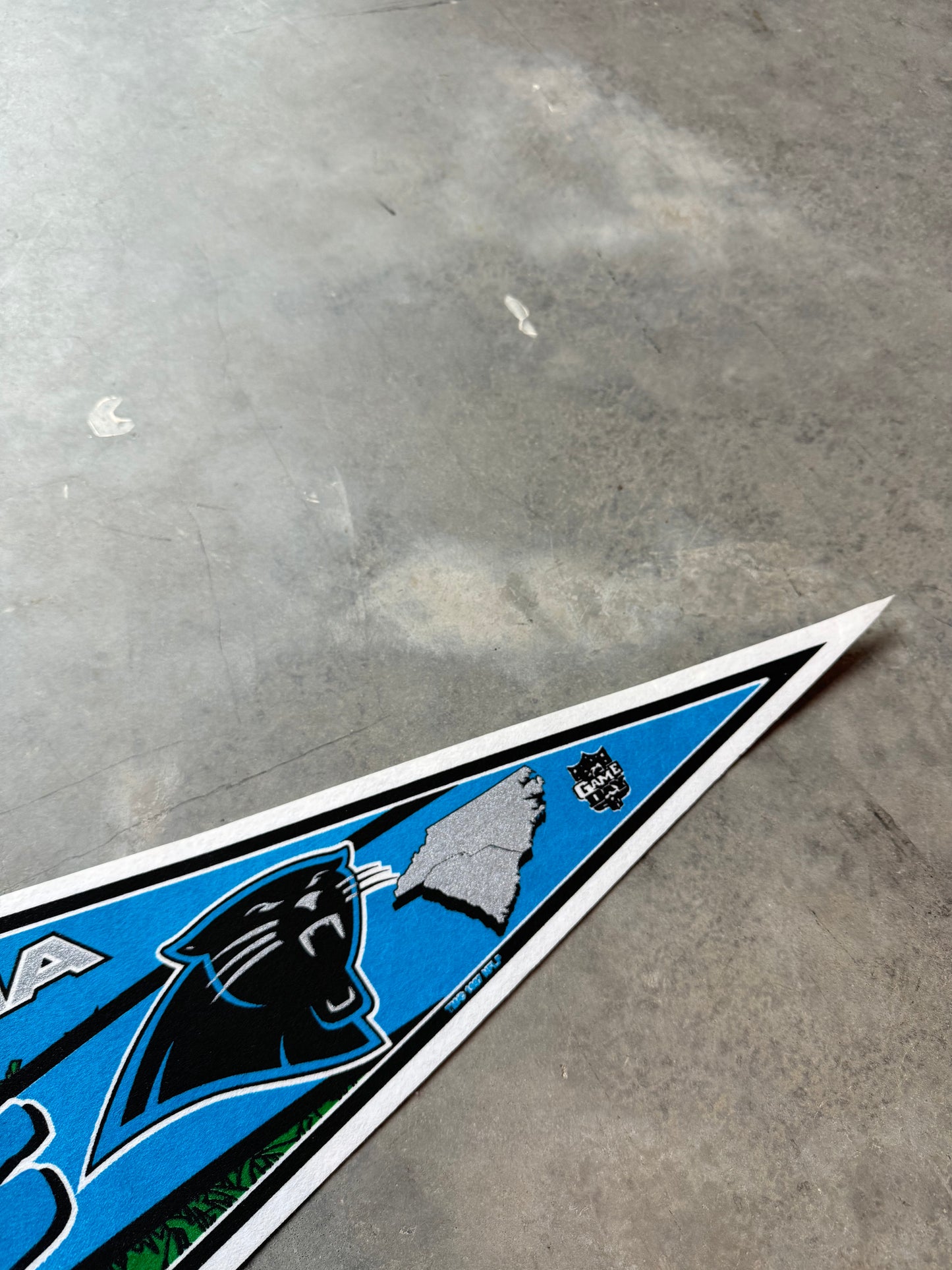 1997 Carolina Panthers Vintage Wincraft NFL Two States One Team NFL Pennant