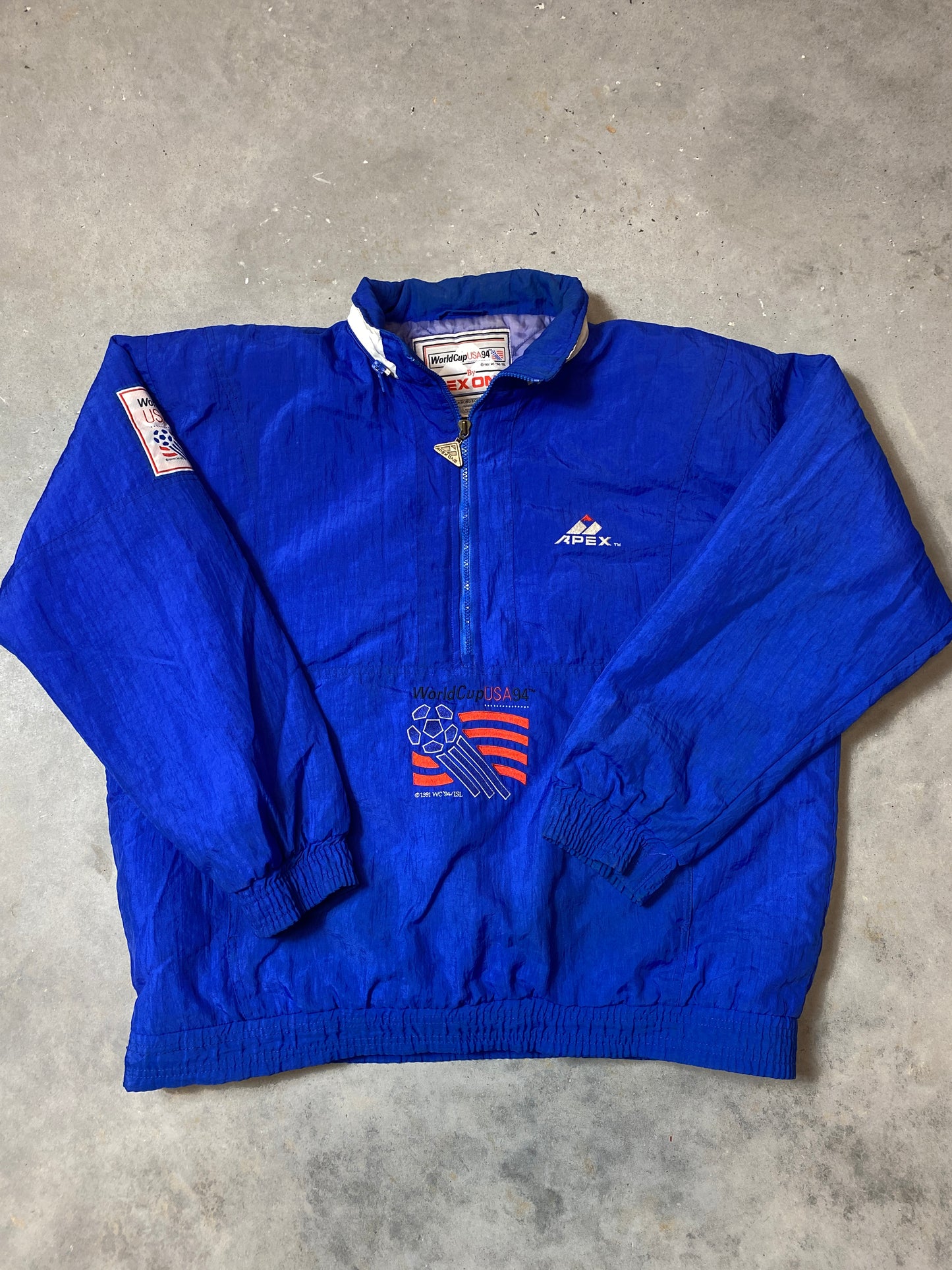 1994 World Cup USA Embroidered Apex One Vintage Puffer Jacket (XL)