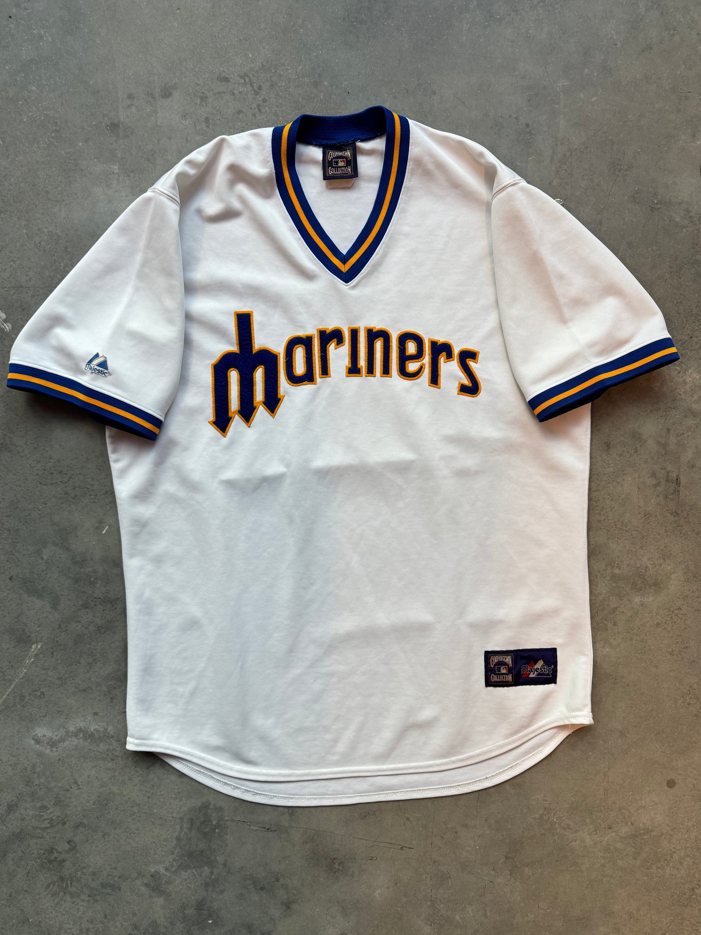 00’s Seattle Mariners Vintage Majestic 80’s Stitched MLB Pullover Jersey (XL)