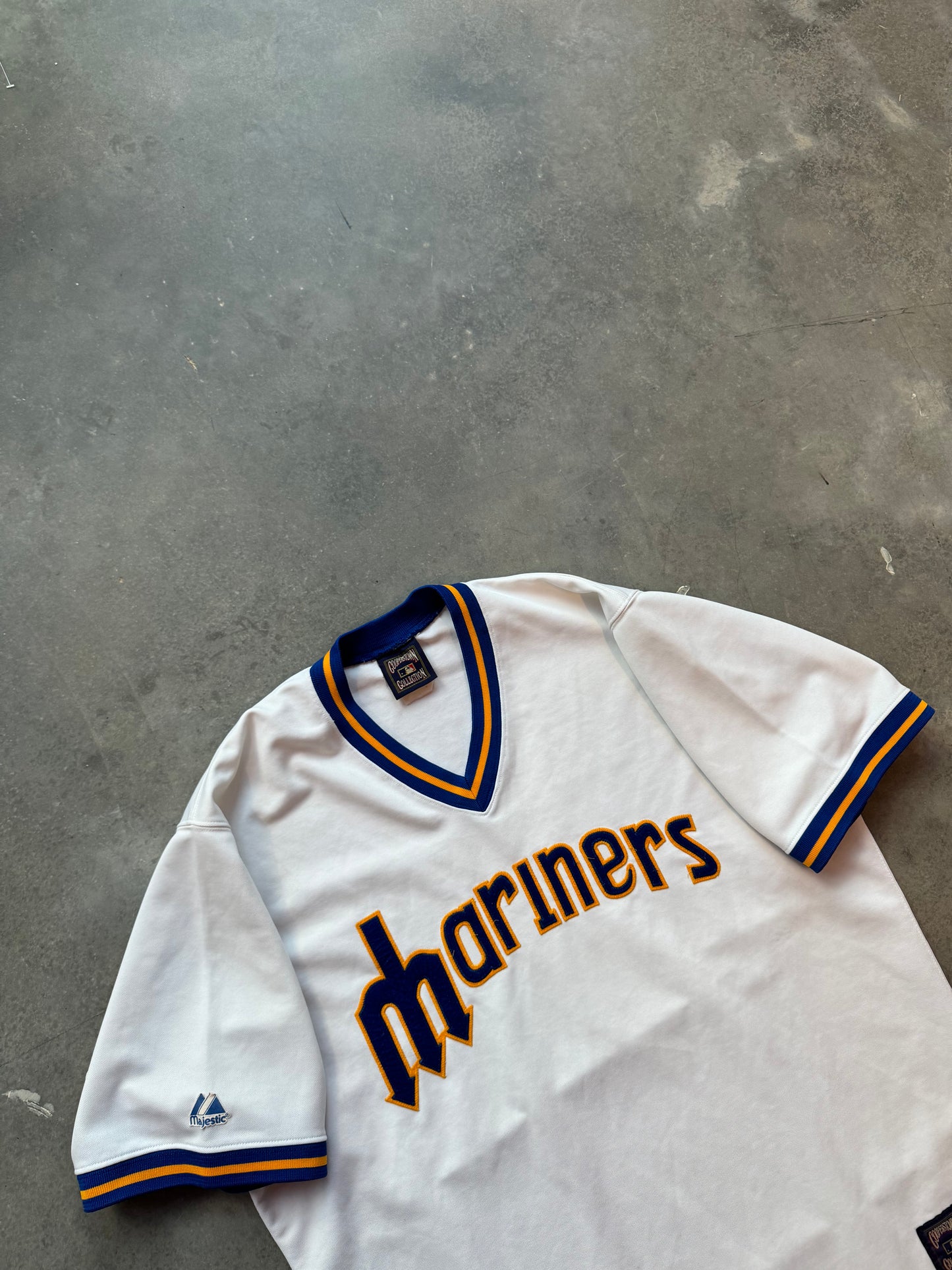 00’s Seattle Mariners Vintage Majestic 80’s Stitched MLB Pullover Jersey (XL)