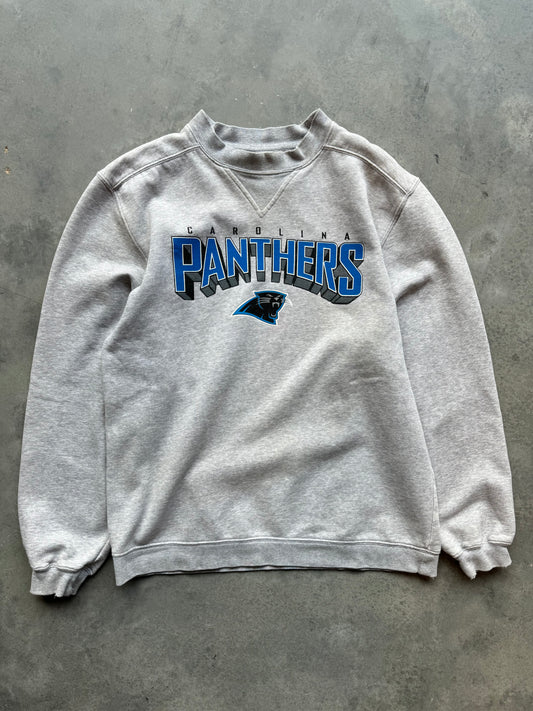 00’s Carolina Panthers Vintage Reebok Block Letter NFL Crewneck (Large)