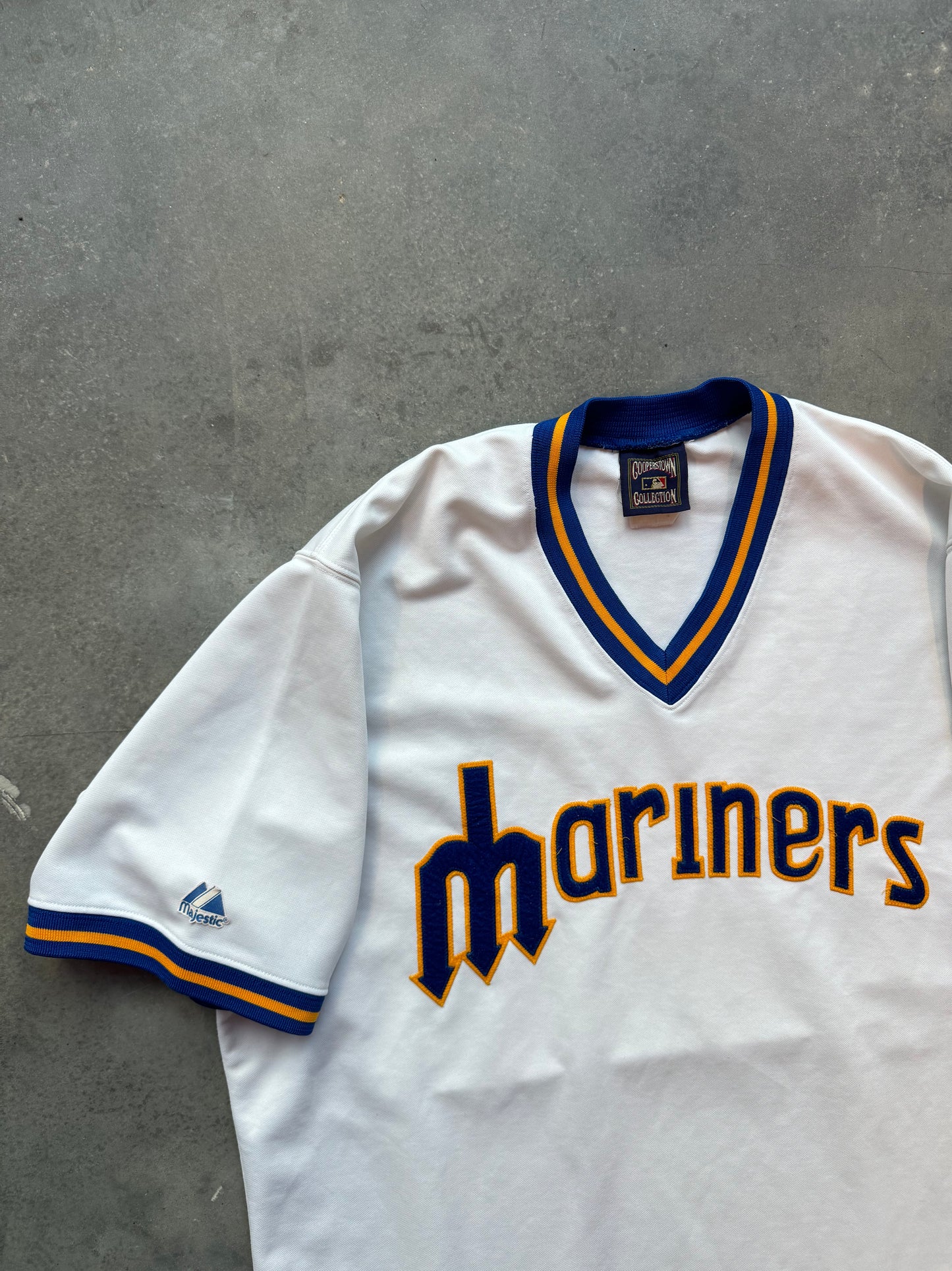00’s Seattle Mariners Vintage Majestic 80’s Stitched MLB Pullover Jersey (XL)