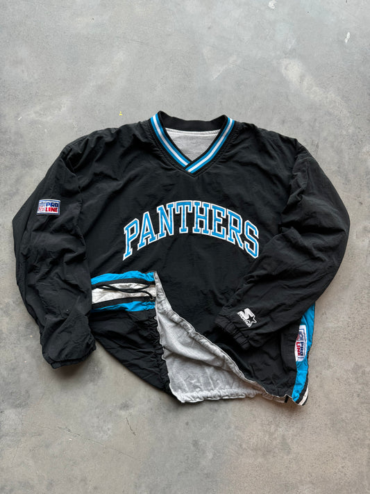 90’s Carolina Panthers Vintage Starter NFL Pro Line Heavyweight Insulated Pullover (Large)