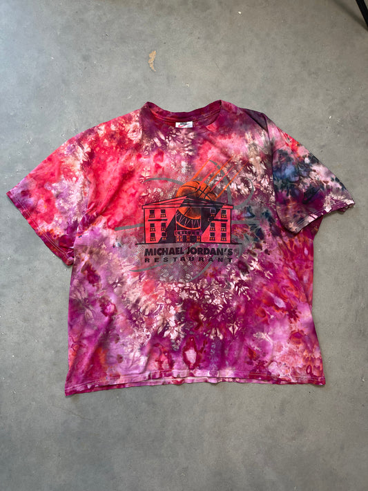 90’s Michael Jordan’s Restaurant Vintage Nike Custom Tie Dyed Tee (XL)