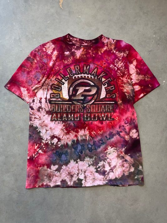 1997 Purdue Boilermakers Vintage Alamo Bowl Custom Tie Dyed Tee (Large)