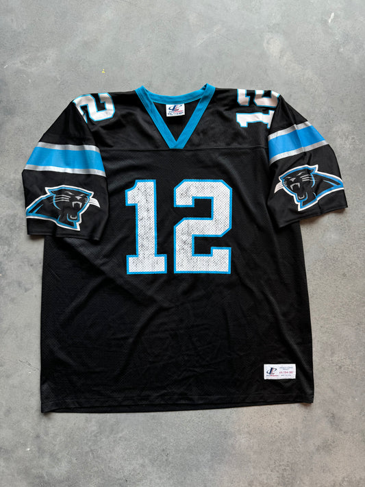 90’s Carolina Panthers Kerry Collins Vintage Logo Athletic NFL Jersey (54/XXL)