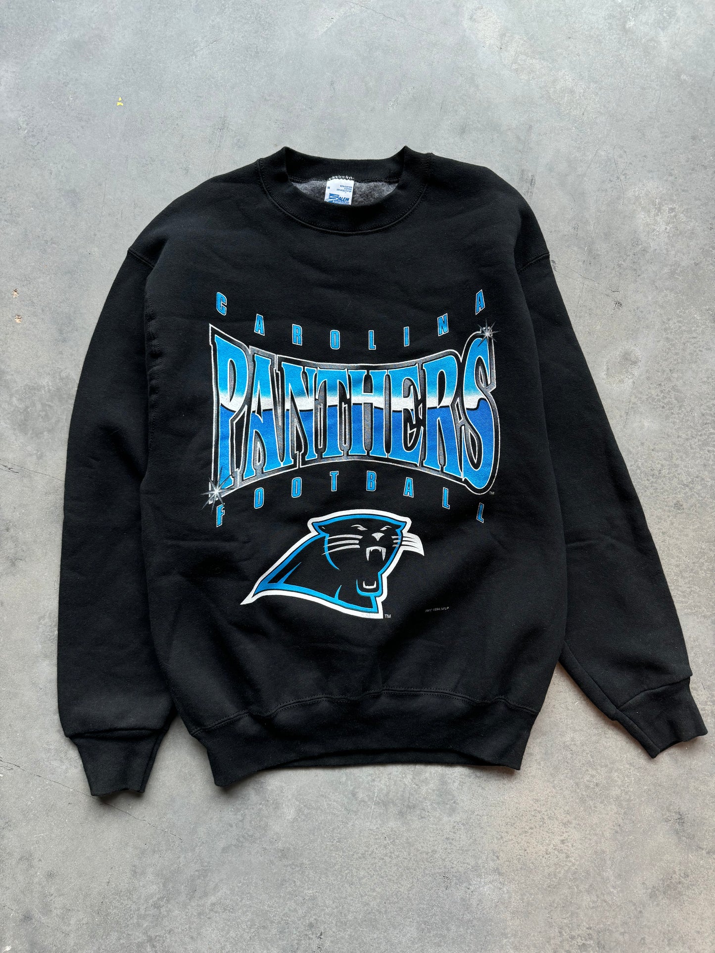 1994 Carolina Panthers Vintage Salem Sportswear Bling Style Graphic NFL Crewneck - Deadstock (Medium)