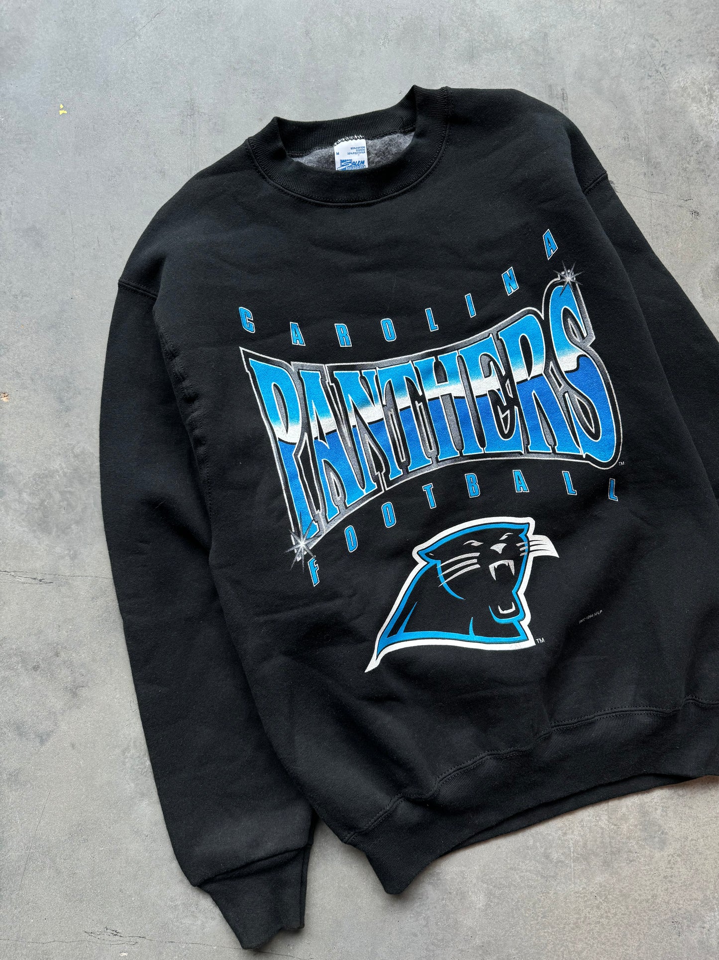 1994 Carolina Panthers Vintage Salem Sportswear Bling Style Graphic NFL Crewneck - Deadstock (Medium)