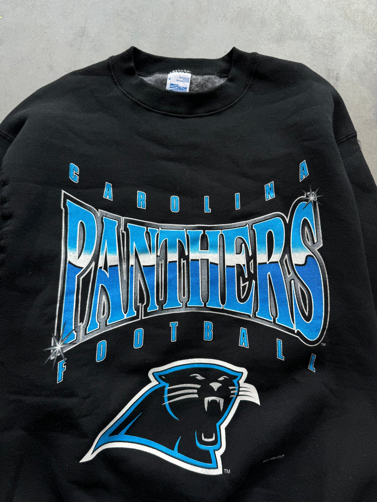 1994 Carolina Panthers Vintage Salem Sportswear Bling Style Graphic NFL Crewneck - Deadstock (Medium)