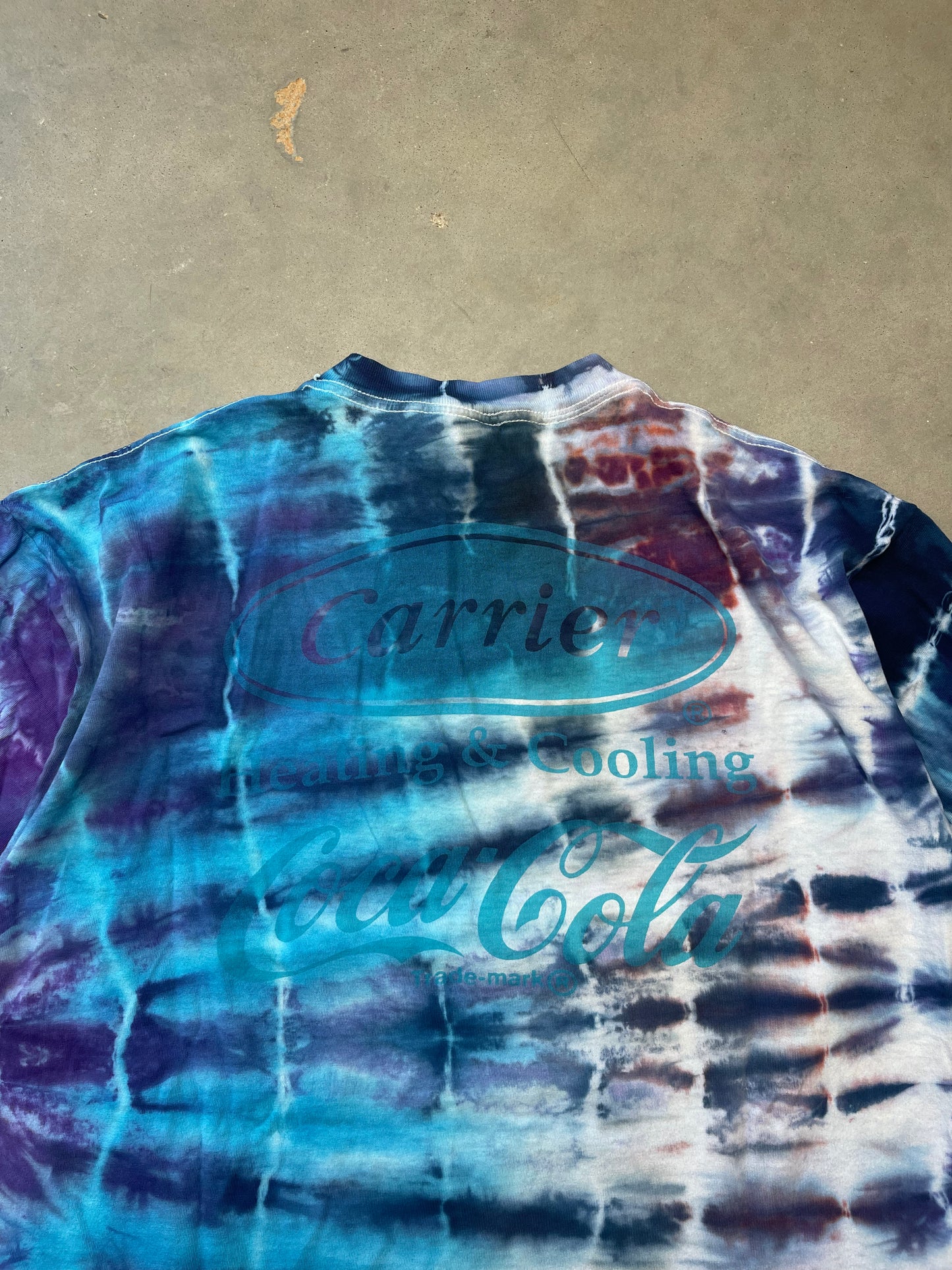 1993 Charlotte Hornets Vintage Custom Tie Dyed NBA Tee (XL)