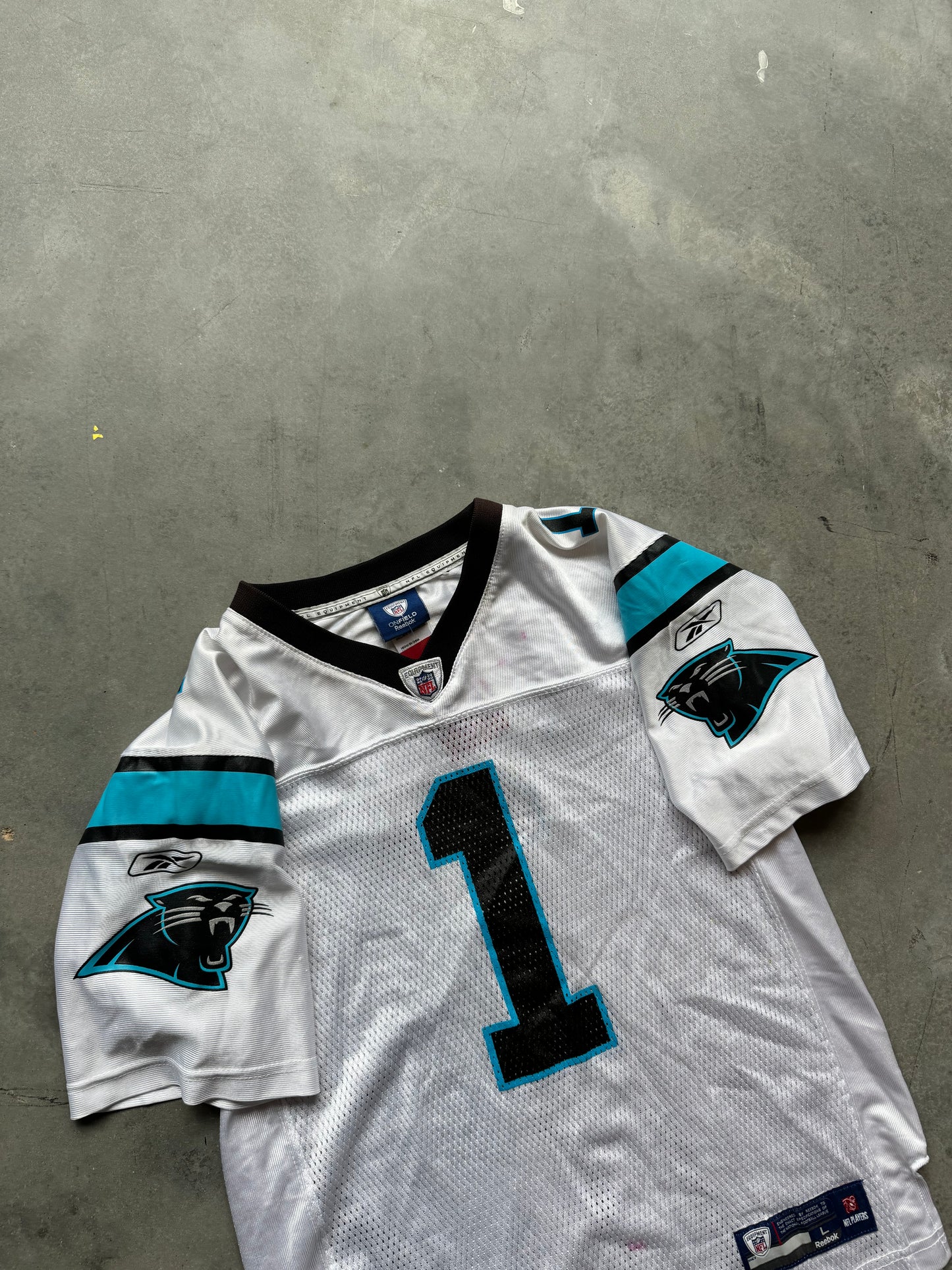 2011 Carolina Panthers Cam Newton Vintage Reebok Rookie Year NFL Jersey (Youth Large)