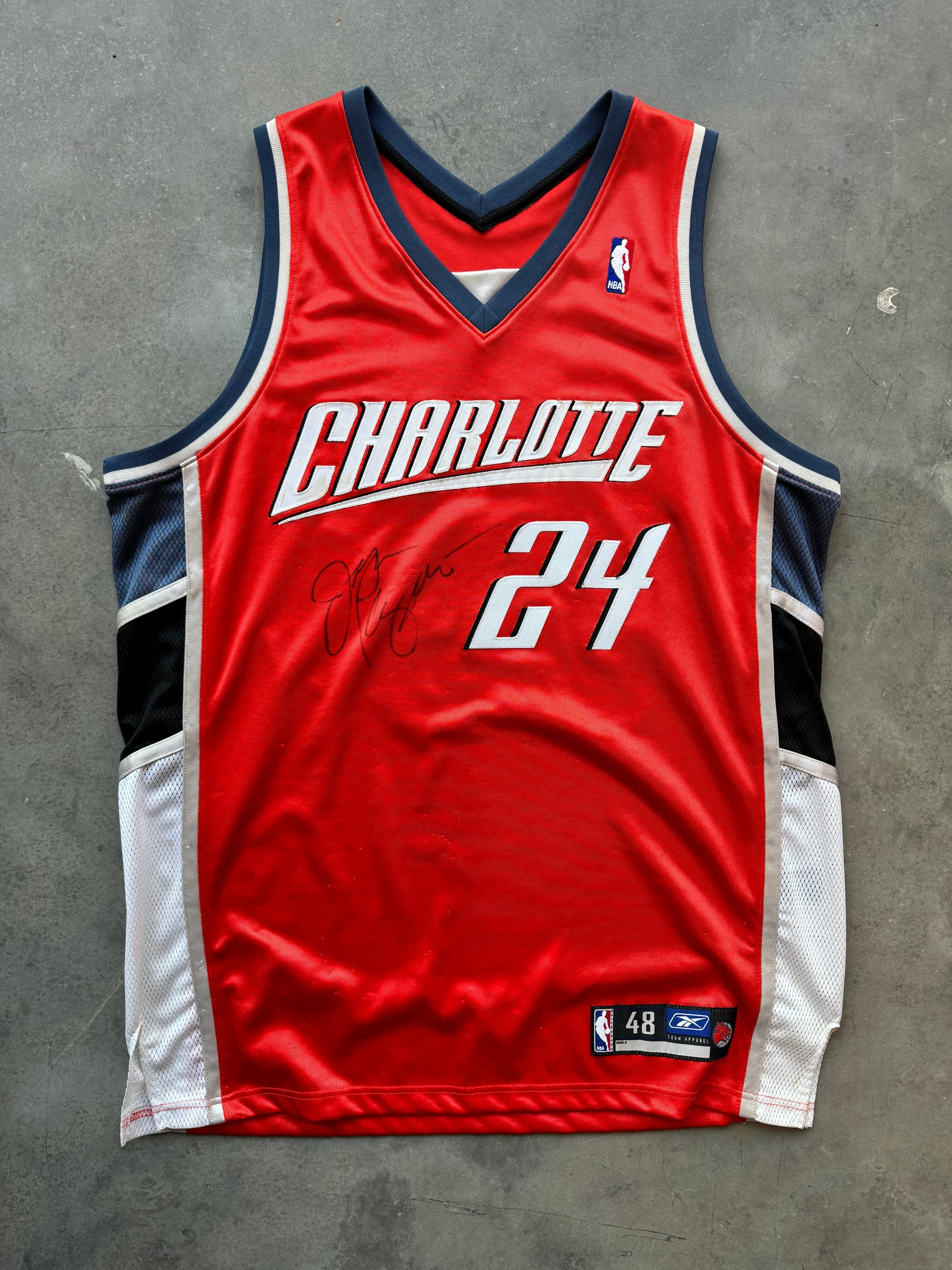 00's Charlotte Bobcats Jason Kapono Vintage Reebok Orange Dazzle