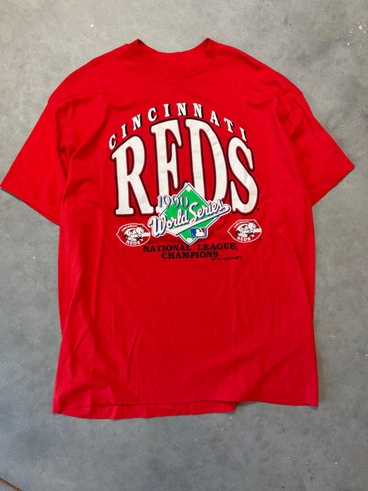 1990 Cincinnati Reds World Series National League Champions Vintage MLB Tee (XL)