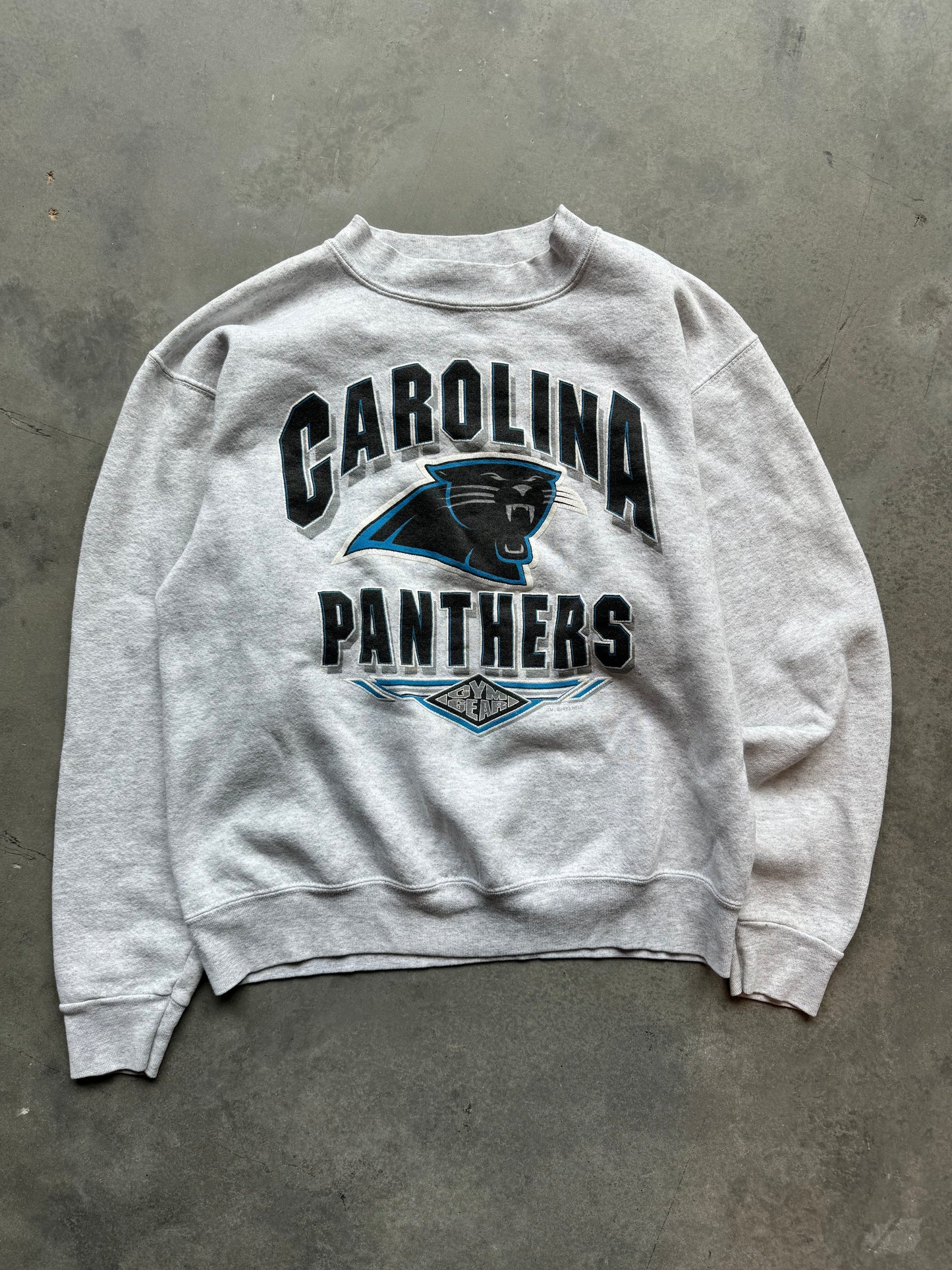 1993 Carolina Panthers Vintage Gym Gear Heavyweight NFL Crewneck (Medium)